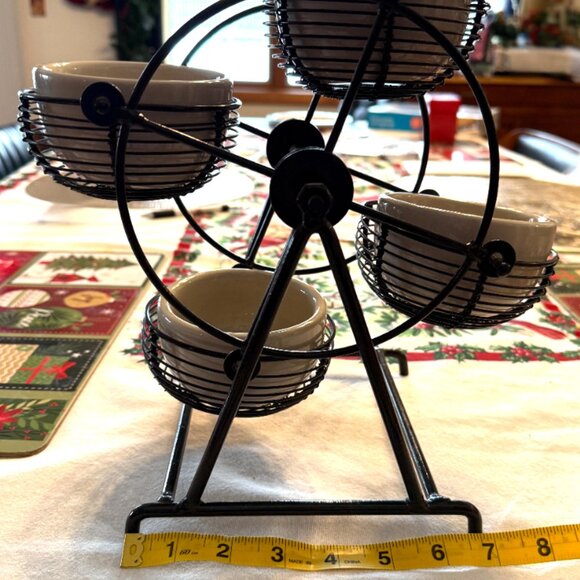 Plow & Hearth Ferris wheel condiment server